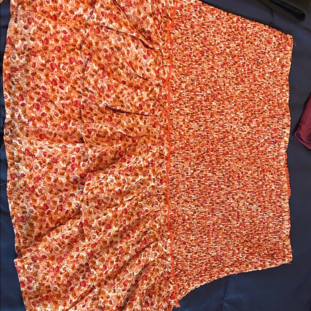 Vibrant Floral Midi Skirt